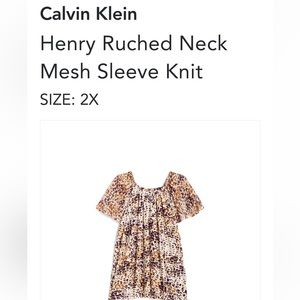 Calvin Klein blouse 2X Lightly worn